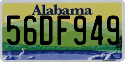 AL license plate 56DF949