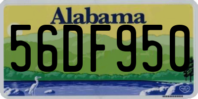AL license plate 56DF950