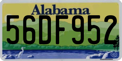 AL license plate 56DF952