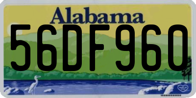 AL license plate 56DF960