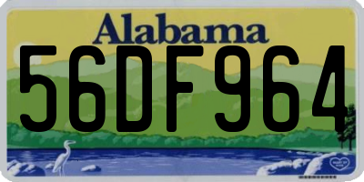 AL license plate 56DF964