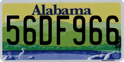 AL license plate 56DF966