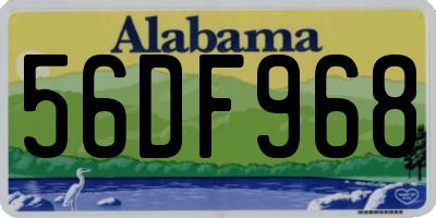AL license plate 56DF968