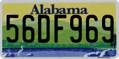 AL license plate 56DF969