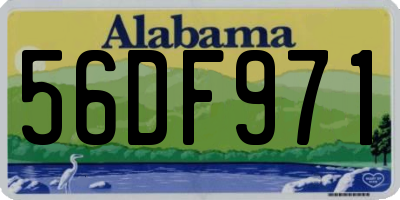AL license plate 56DF971