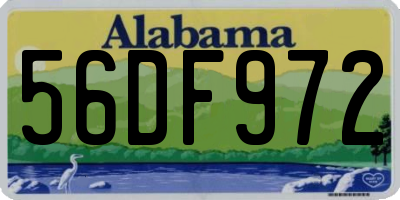 AL license plate 56DF972