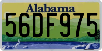 AL license plate 56DF975