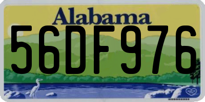 AL license plate 56DF976