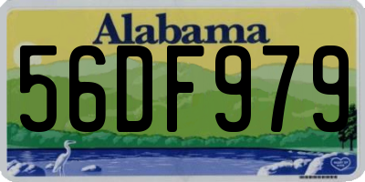 AL license plate 56DF979