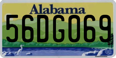 AL license plate 56DG069