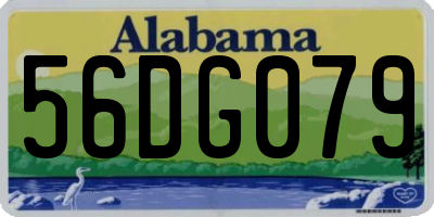 AL license plate 56DG079