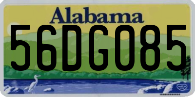 AL license plate 56DG085