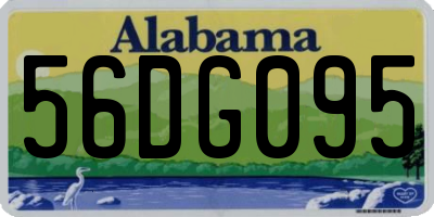 AL license plate 56DG095