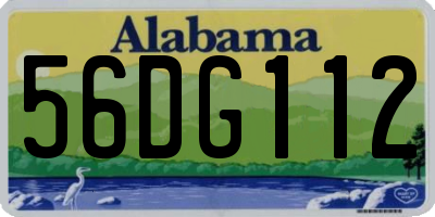 AL license plate 56DG112