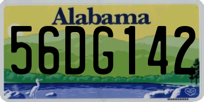 AL license plate 56DG142