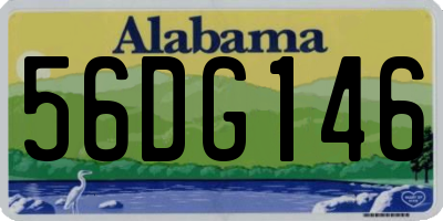AL license plate 56DG146