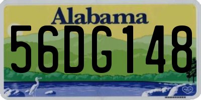AL license plate 56DG148
