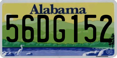 AL license plate 56DG152