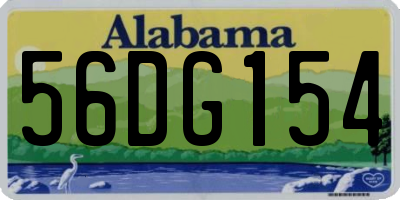 AL license plate 56DG154
