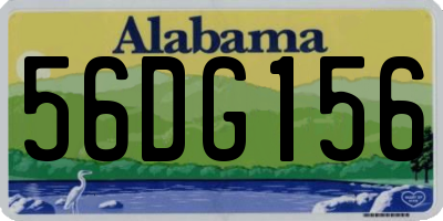 AL license plate 56DG156