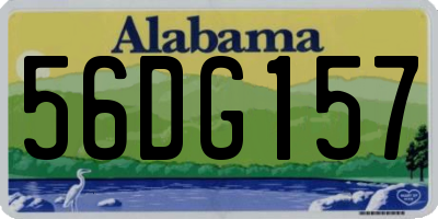 AL license plate 56DG157