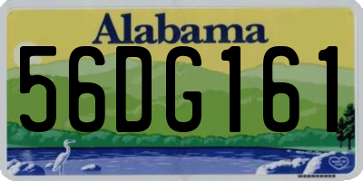 AL license plate 56DG161