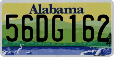 AL license plate 56DG162