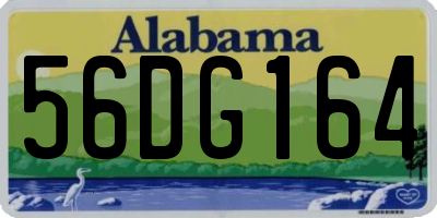 AL license plate 56DG164