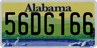 AL license plate 56DG166