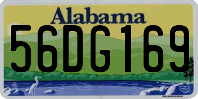 AL license plate 56DG169