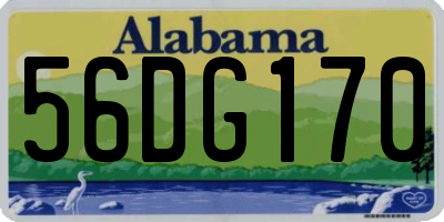 AL license plate 56DG170