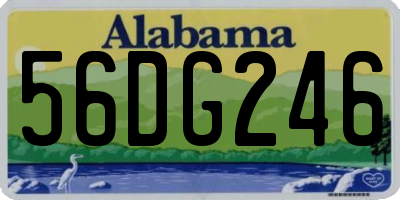 AL license plate 56DG246