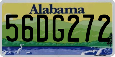 AL license plate 56DG272