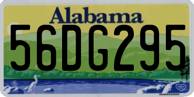 AL license plate 56DG295