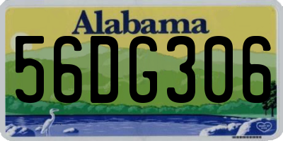 AL license plate 56DG306