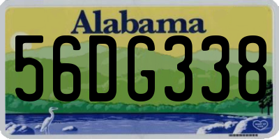 AL license plate 56DG338