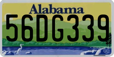 AL license plate 56DG339