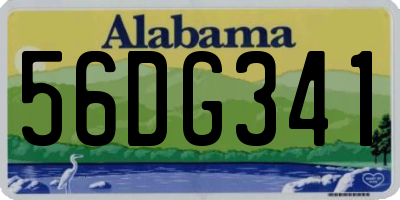 AL license plate 56DG341