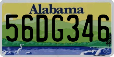 AL license plate 56DG346