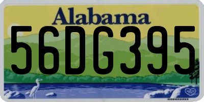 AL license plate 56DG395