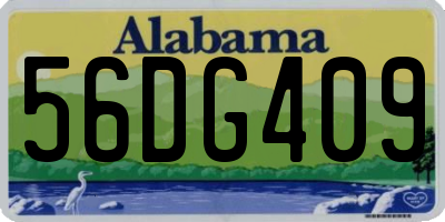 AL license plate 56DG409