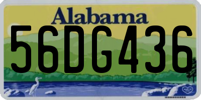 AL license plate 56DG436