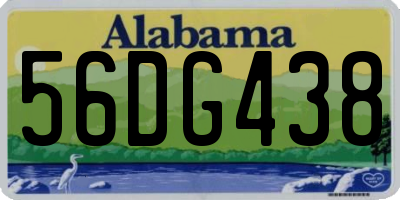 AL license plate 56DG438