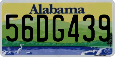 AL license plate 56DG439