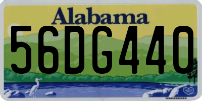 AL license plate 56DG440