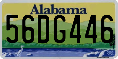 AL license plate 56DG446