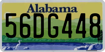 AL license plate 56DG448