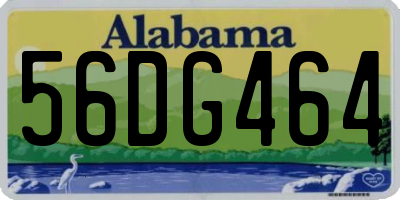 AL license plate 56DG464