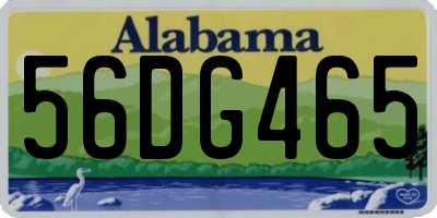 AL license plate 56DG465