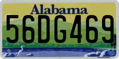 AL license plate 56DG469